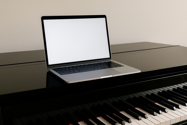 laptop-on-digital-piano