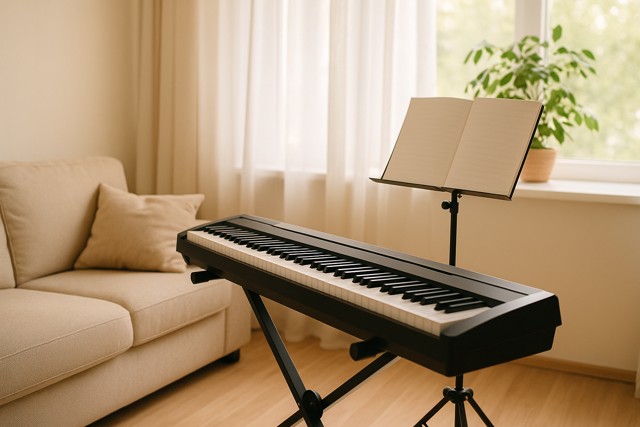living room digital piano