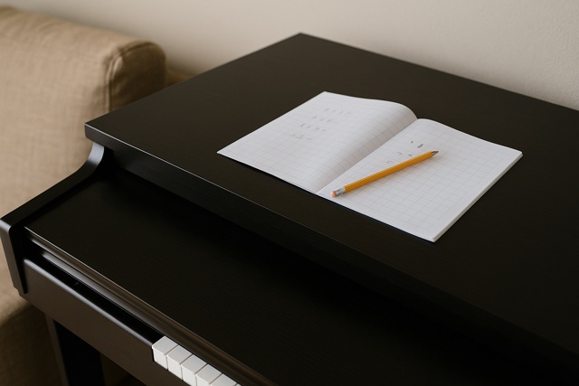 notebook-pencil-piano-study